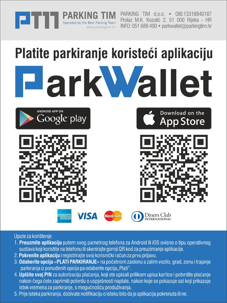 Park Wallet - PARKING TIM (DUBROVNIK)