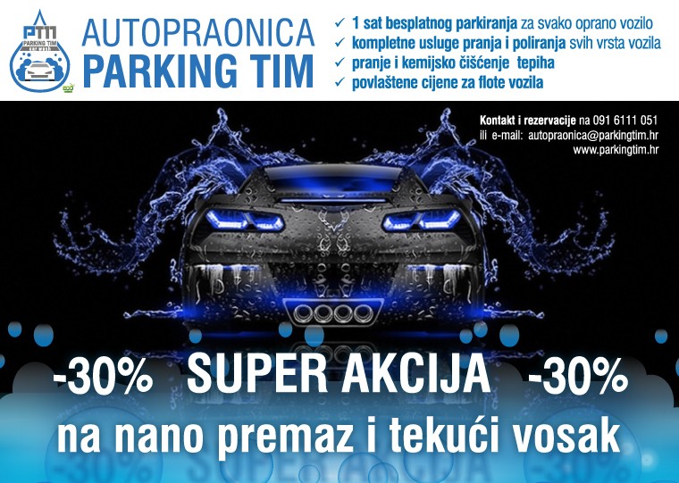 Neka Vaš automobil bude najblistaviji na cesti uz SUPER AKCIJU od čak - 30 % na Nano premaz i tekući Vosak!
